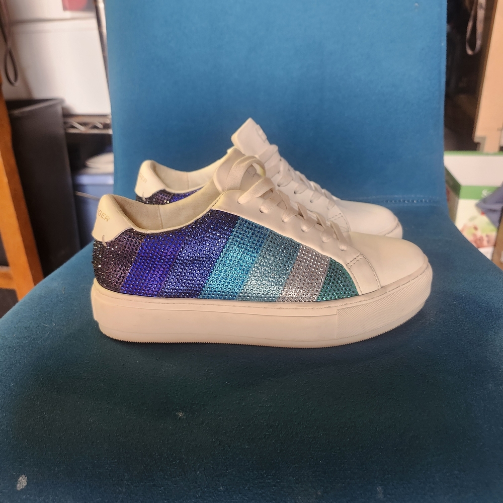 Kurt Geiger Blue and Purple Sneakers with Chunky Sole